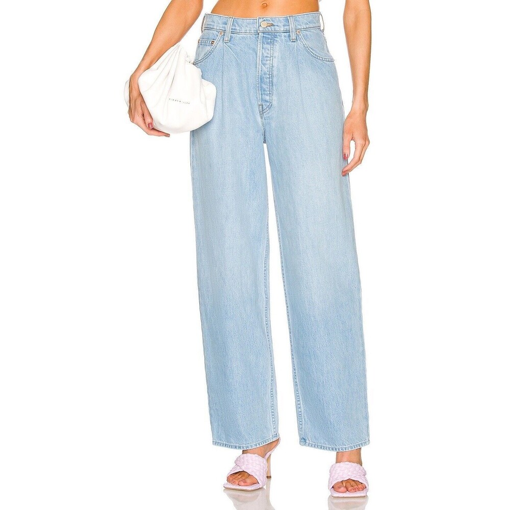 Mother SNACKS! The Pleated Fun Dip Puddle Jeans In Just A Nibble Sz 27 NWT